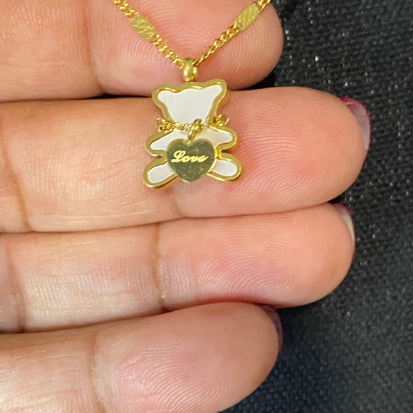 Stainless Steel Bear Necklace - Picture 4 of 6